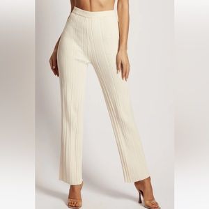 Cream flowy pants